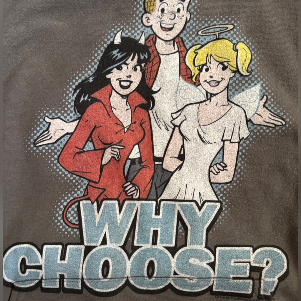 Archie Comics Grey Graphic Hoodie Pullover Size L - Picture 3 of 9